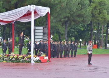 Satuan Brimob Polda Sumut Upacara Hari Kesatriaan Pancasila: Pancasila Perekat Bangsa Menuju Indonesia Raya