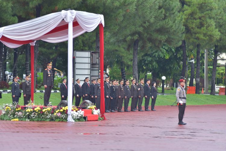 Satuan Brimob Polda Sumut Upacara Hari Kesatriaan Pancasila: Pancasila Perekat Bangsa Menuju Indonesia Raya