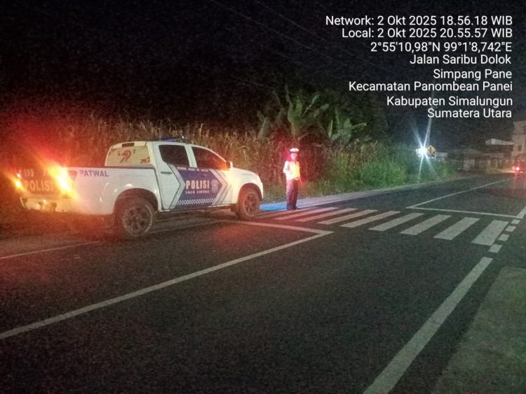 Blue Light Patrol Satlantas Polres Simalungun, Cegah Balap Liar dan Jaga Keamanan Malam Hari