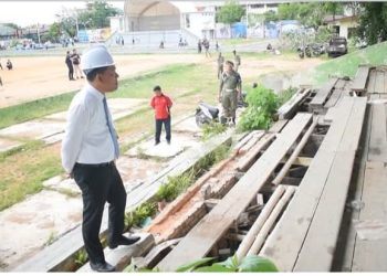Wakil Wali Kota Sibolga Tinjau Rehabilitasi Stadion Horas