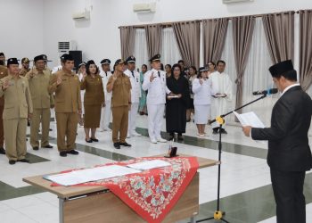 Wali Kota Diwakili Sekda Melantik 51 Pejabat Administrator dan Pengawas di Lingkungan Pemko Pematangsiantar