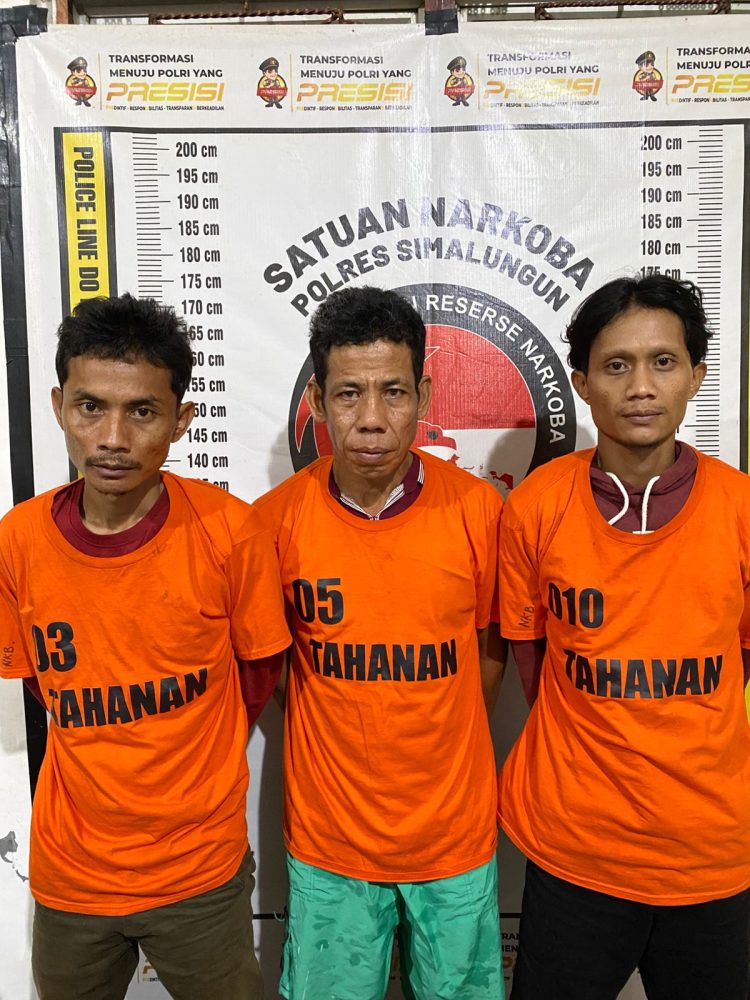 Gagalkan Peredaran Narkoba di Bandar Sakti, Polres Simalungun Ringkus 3 Pelaku dan Sita 8 Gram Sabu