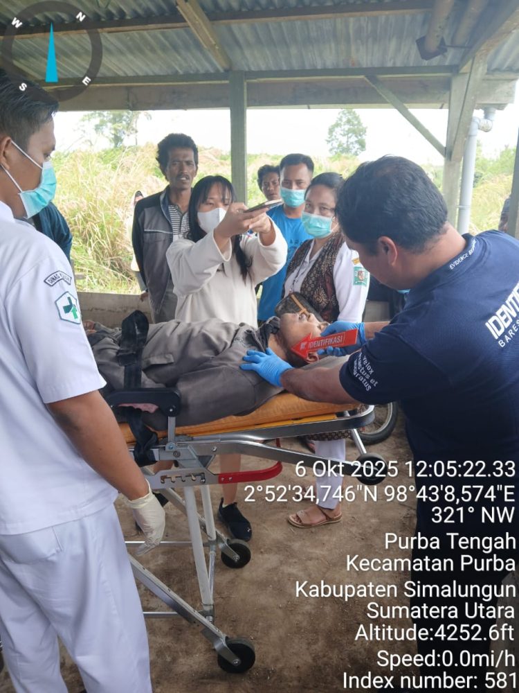 Reaksi Cepat Polres Simalungun Evakuasi Korban Gantung Diri di Perladangan Purba Tongah