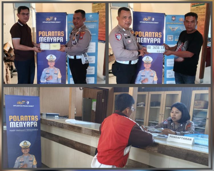 Satlantas Polres Taput Laksanakan Program Polantas Menyapa, Tingkatkan Pelayanan Kepada Masyarakat