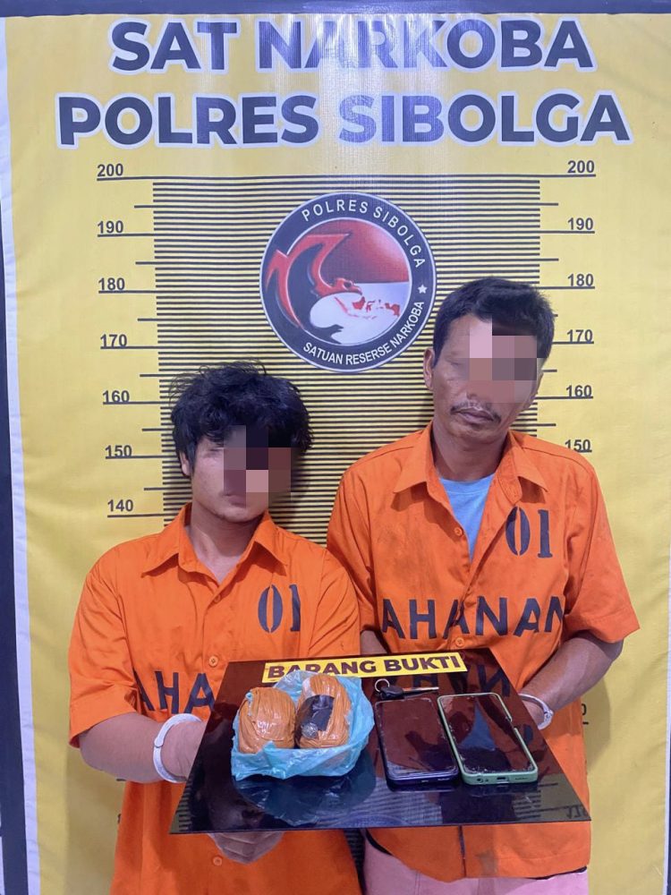 Polres Sibolga Ringkus Dua Pengedar Narkotika, Ganja 195,7 Gram Gagal Beredar 
