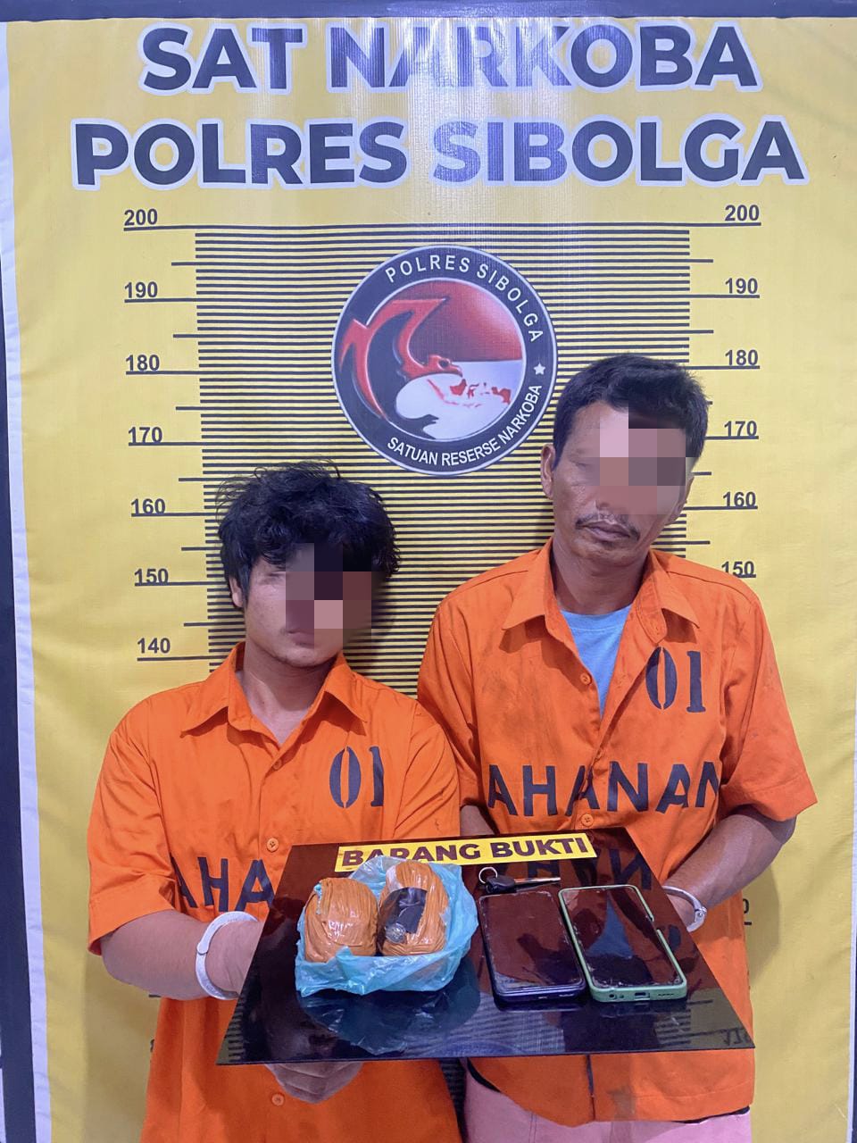 Polres Sibolga Ringkus Dua Pengedar Narkotika, Ganja 195,7 Gram Gagal Beredar 