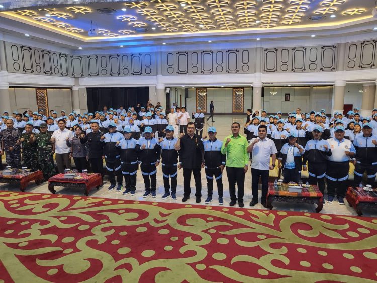 Brimob Polda Sumut Dukung Semangat Juang Kontingen Sumut di PON Beladiri II Kudus