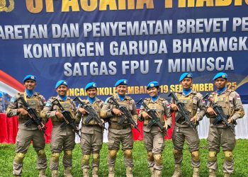 Dua Ksatria Brimob Sumut Emban Misi Perdamaian Dunia di Republik Afrika Tengah