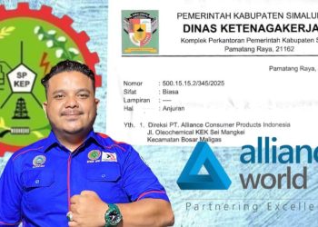  2 Pekerja PT Alliance Yang Di PHK Dipekerjakan Kembali, Disnaker Simalungun Keluarkan Surat Anjuran