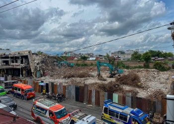 Progres Perobohan Gedung IV Pasar Horas Pematangsiantar Sudah Mencapai Sekitar 35 Persen