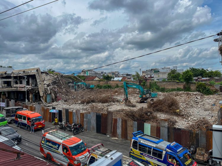 Progres Perobohan Gedung IV Pasar Horas Pematangsiantar Sudah Mencapai Sekitar 35 Persen