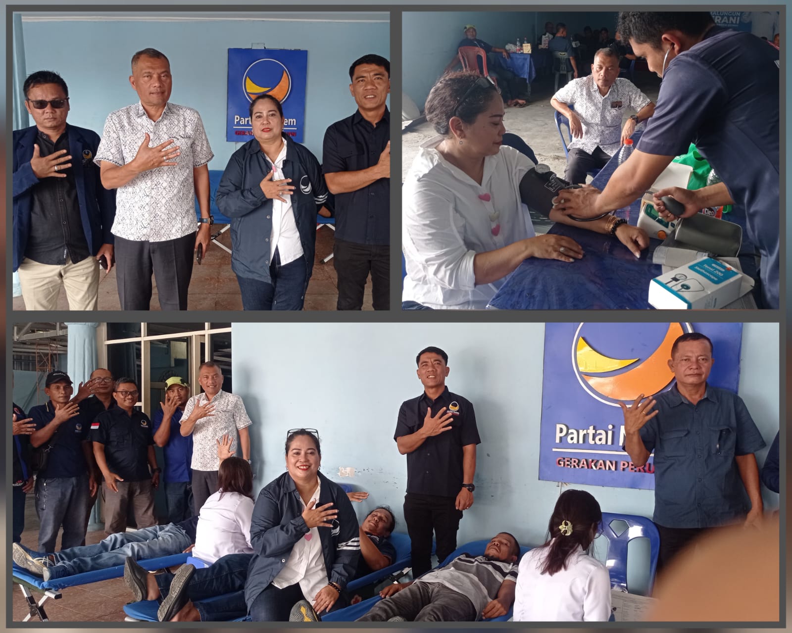 Hari Jadi Ke-14, DPD Partai Partai NasDem Kabupaten Simalungun Gelar Donor Darah