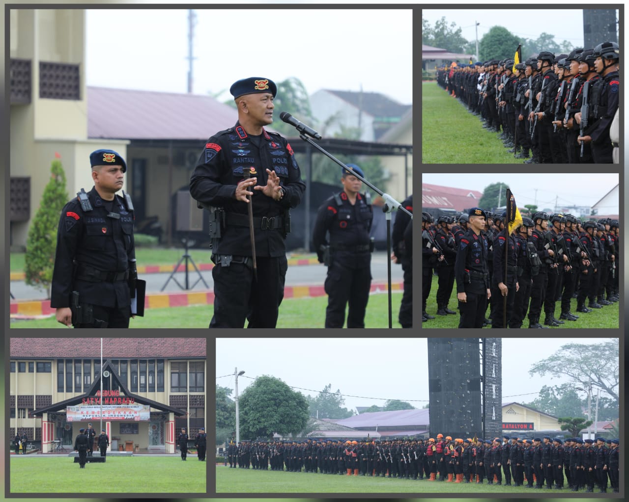 Brimob Sumut Gelar Apel Kesiapsiagaan, Dua Personel Ukir Prestasi Nasional di Kejuaraan Karate Piala Panglima TNI 2025
