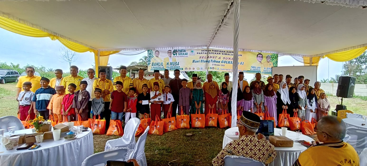 Momentum HUT Partai Golkar Ke-61, Timbul Jaya Sibarani: "Keberadaan Golkar Harus Memberikan Manfaat Bagi Masyarakat Simalungun" Momentum HUT Partai Golkar Ke-61, Timbul Jaya Sibarani: "Keberadaan Golkar Harus Memberikan Manfaat Bagi Masyarakat Simalungun"