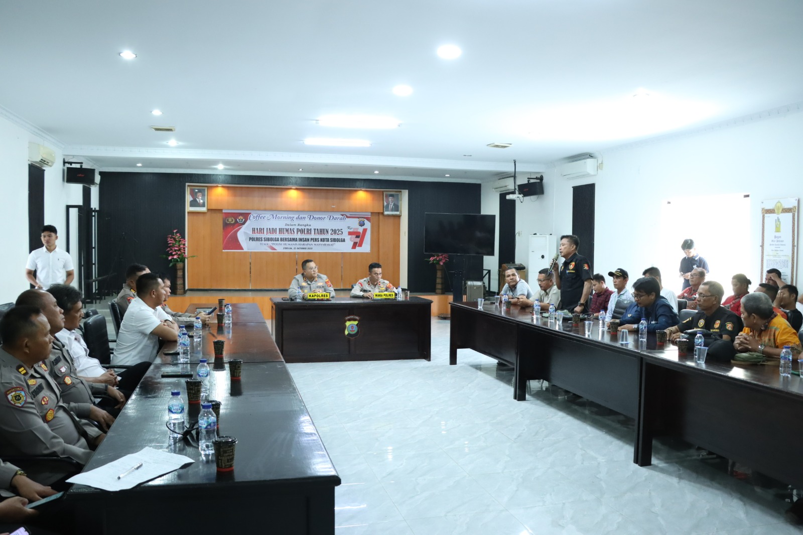 Perkuat Kolaborasi Dengan Insan Pers Sibolga, Polres Sibolga Laksanakan Coffee Morning