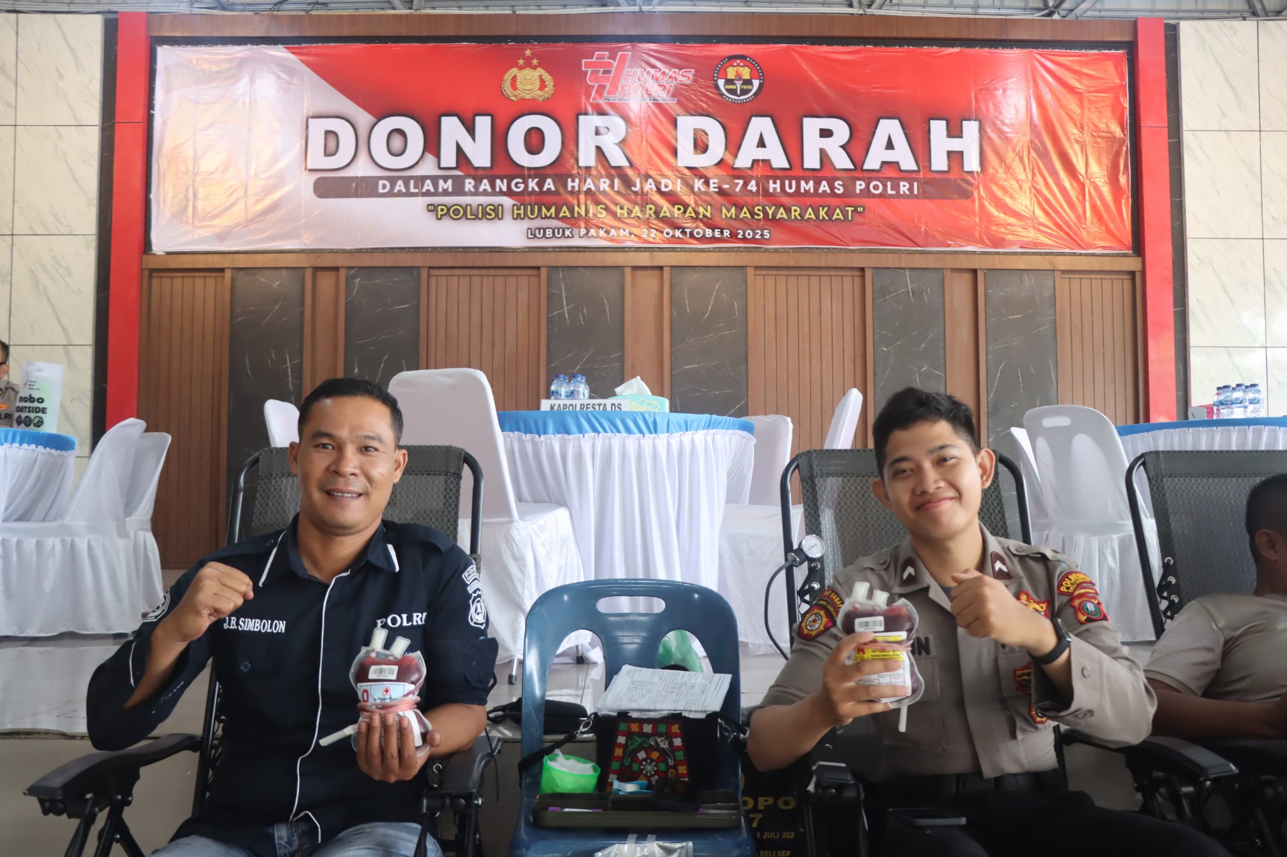 Polresta Deli Serdang Gelar Donor Darah Sambut Hari Jadi ke-74 Humas Polri Polresta Deli Serdang Gelar Donor Darah Sambut Hari Jadi ke-74 Humas Polri