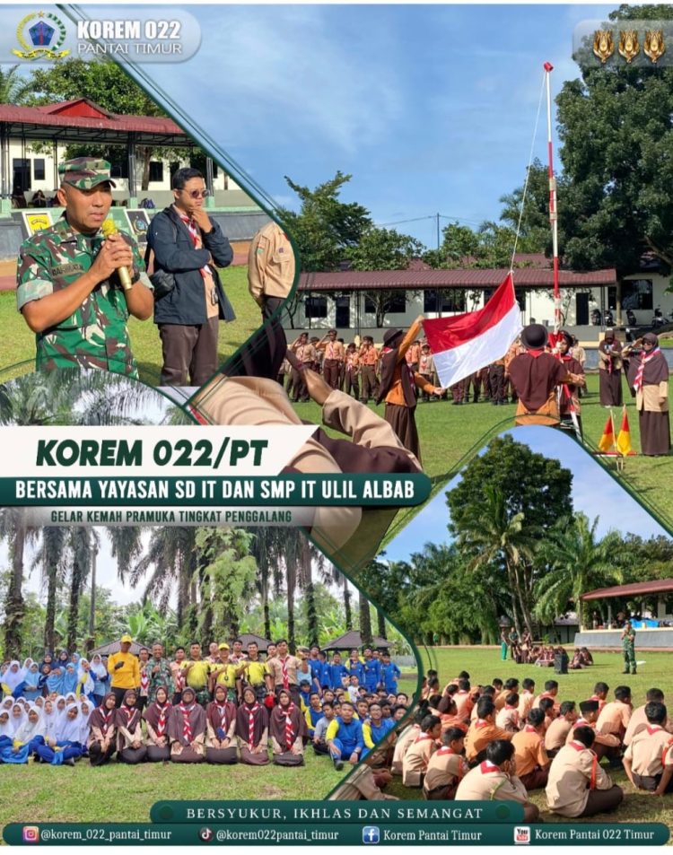 Korem 022/PT Bersama Yayasan SD IT dan SMP IT Ulil Albab Gelar Kemah Pramuka Tingkat Penggalang Korem 022/PT Bersama Yayasan SD IT dan SMP IT Ulil Albab Gelar Kemah Pramuka Tingkat Penggalang