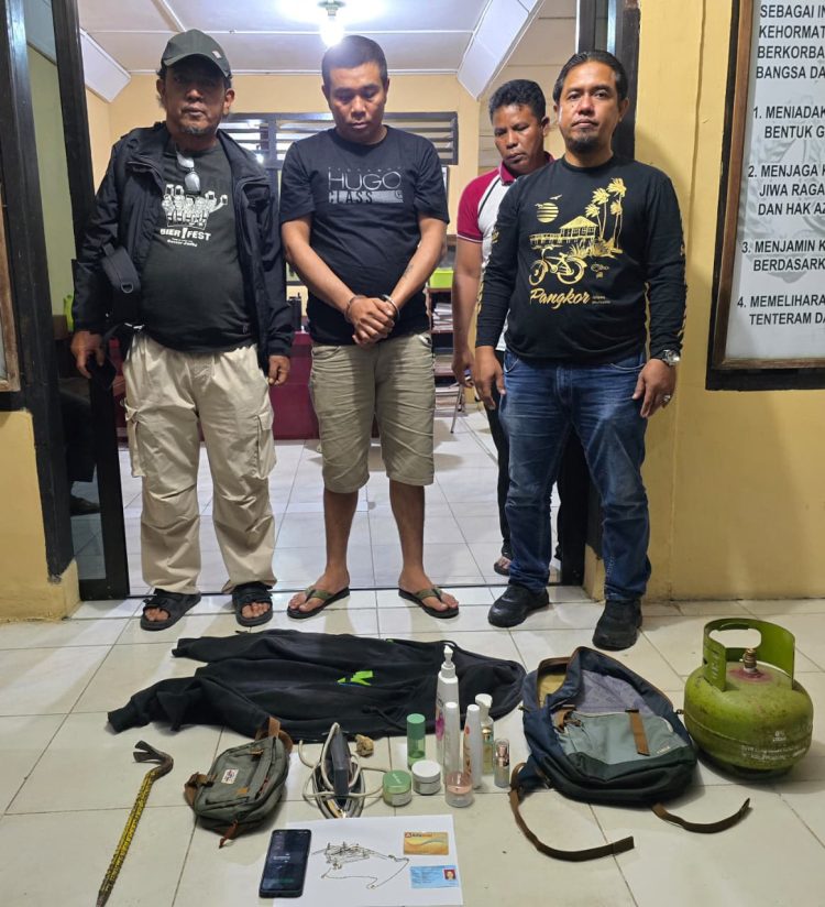 Tim Laser Anti Bandit Polres Simalungun Grebek Pelaku Curat di Tengah Malam