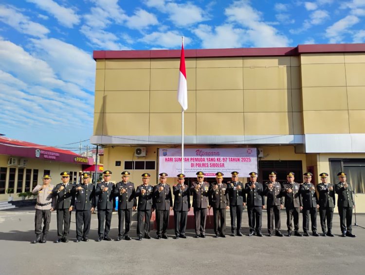 Hari Sumpah Pemuda Ke-97 Tahun 2025  Polres Sibolga, Kapolres Sibolga Sebagai Irup