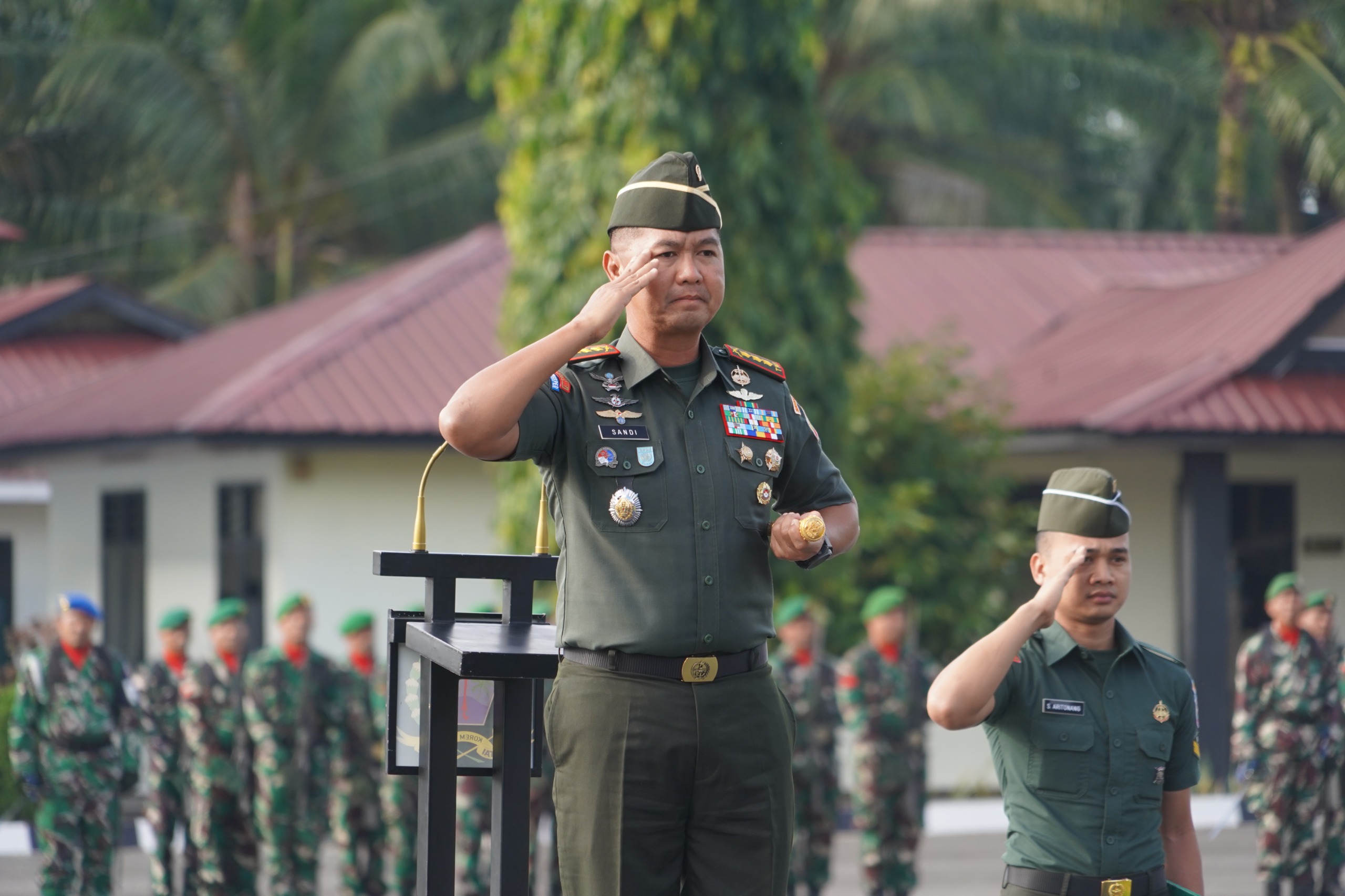 Danrem 022/PT Kolonel Inf Sandi Kamidianto Pimpin Upacara Peringatan Hari Sumpah Pemuda, Wujudkan Pemuda Bergerak Dan Bersatu