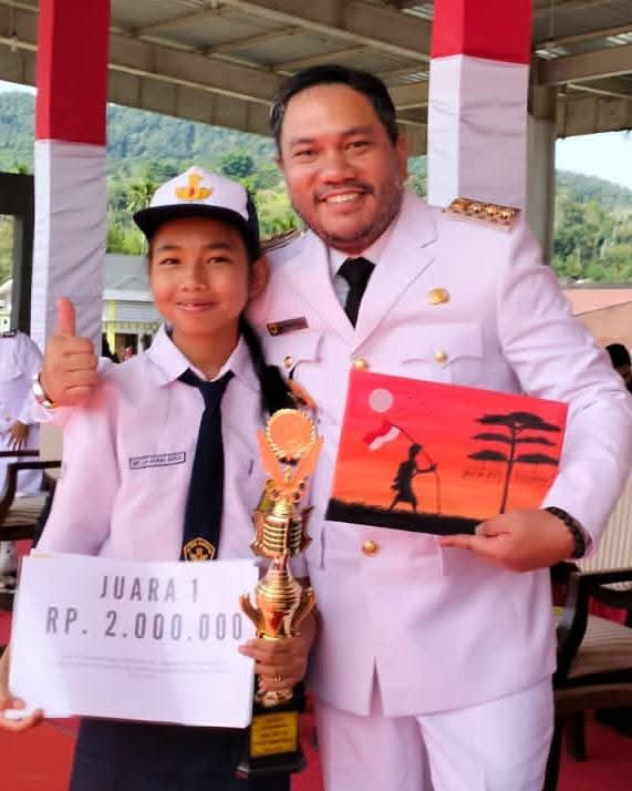 Imelda Barus Siswa SMPN 5 Satu Atap Kerajaan Finalis Di Ajang Bintang Sobat SMP Tahun 2025