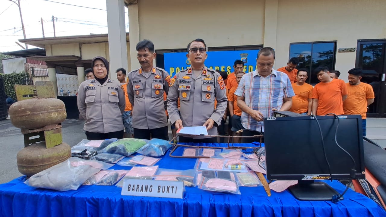 Tekan Angka Kriminal, Polsek Sunggal Ungkap 18 Kasus Selama Bulan Oktober 2025, Curanmor Jadi Kasus Tertinggi