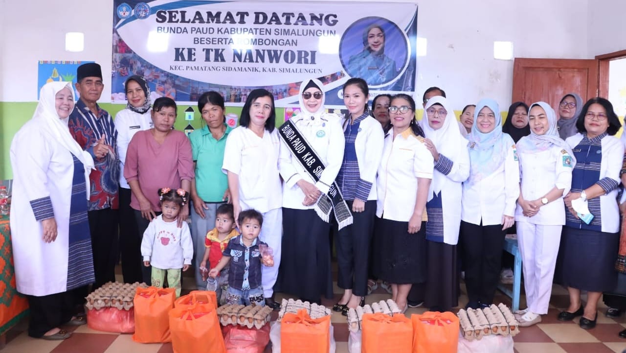 Bunda PAUD Simalungun Kunjungi TK Nanwori, Pendidikan dan Pengasuhan Yang Baik adalah Tanggung Jawab Bersama