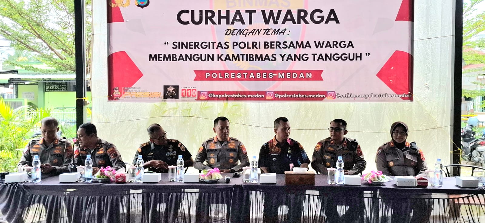 Kapolrestabes Medan Gelar Program Curhat Warga di Sunggal, Serap Aspirasi dan Perkuat Sinergi Kamtibmas