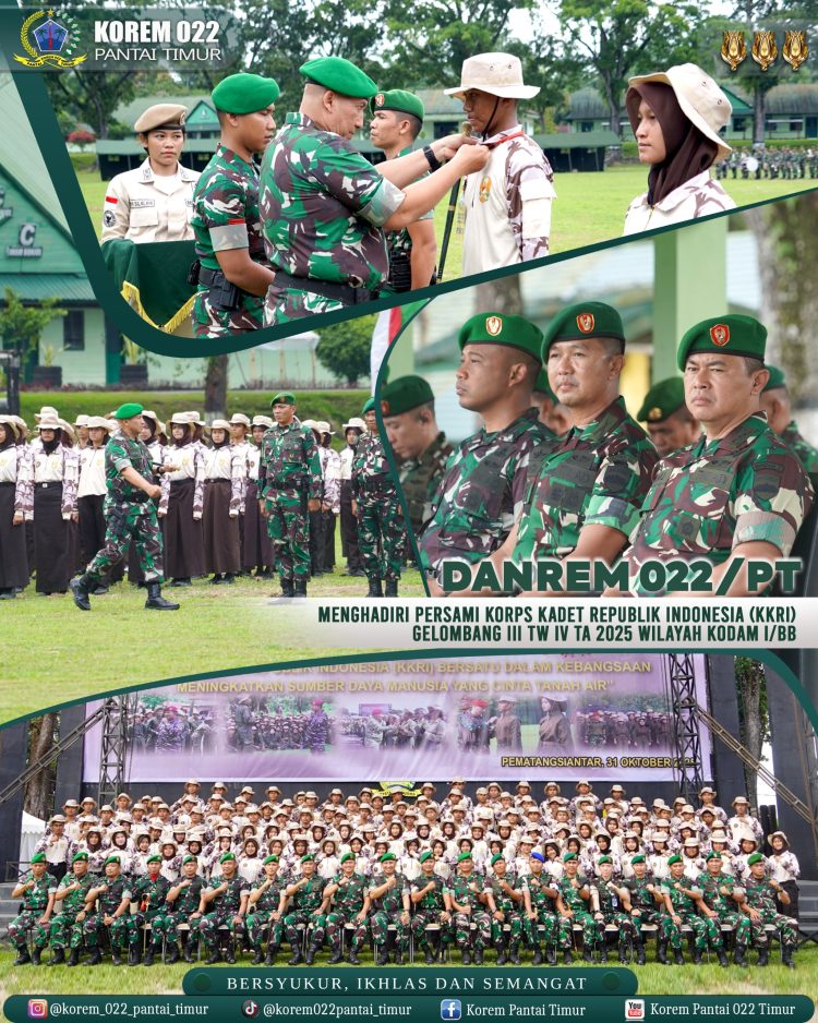 Ratusan Kadet Muda SMK Binaan Korem 022/PT Ikuti Pelatihan KKRI di Rindam I/BB Ratusan Kadet Muda SMK Binaan Korem 022/PT Ikuti Pelatihan KKRI di Rindam I/BB