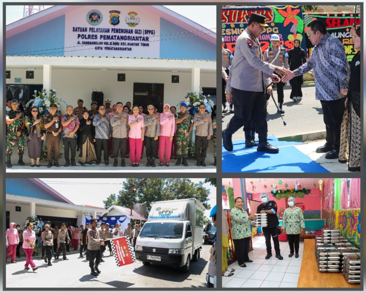 Wali Kota Wesly Didampingi Ny Liswati Bersama Kapolda Sumut Hadiri Peresmian SPPG Yayasan Kemala Bhayangkari Polres Pematangsiantar