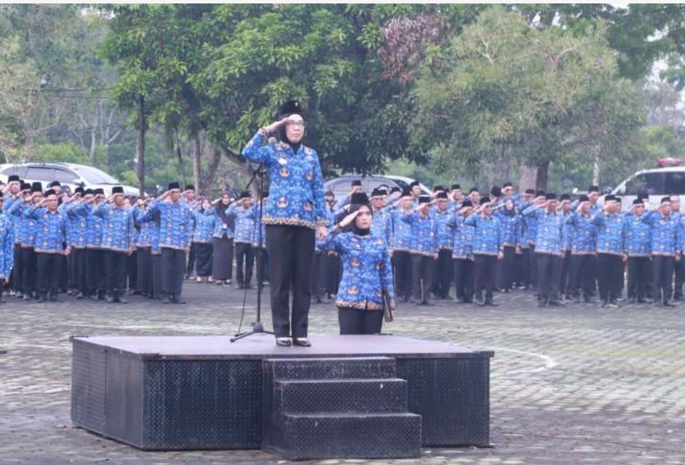 Bupati Way Kanan Minta ASN Tingkatkan Displin