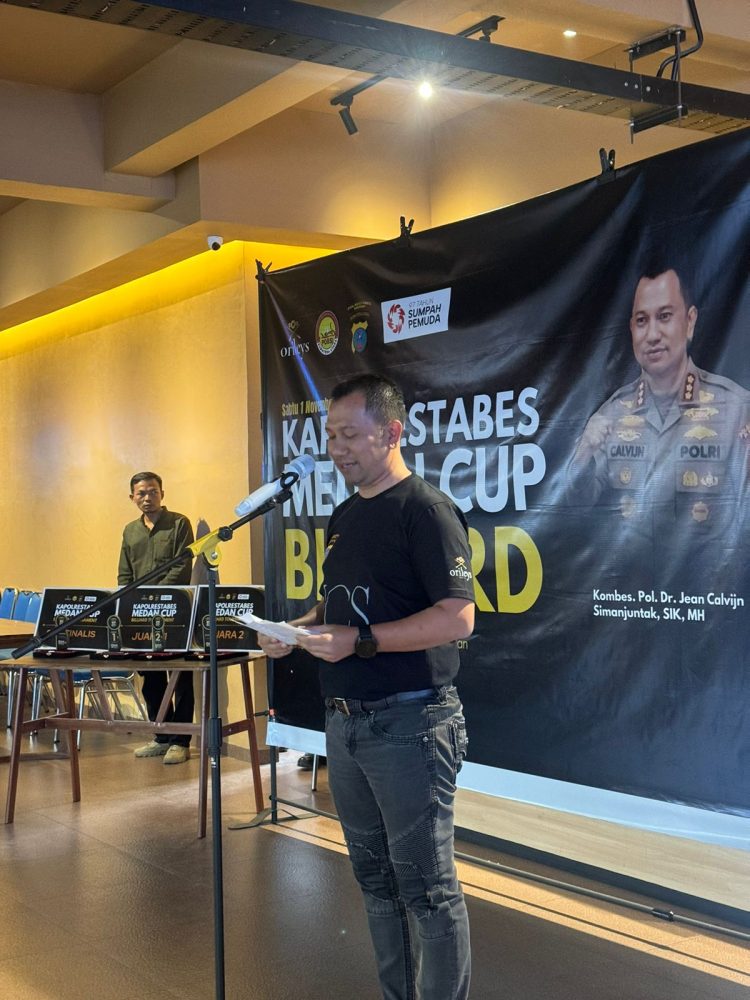 Turnamen Billiard Nine Ball Kapolrestabes Medan Cup 2025, Ajang Sportivitas dan Kebersamaan