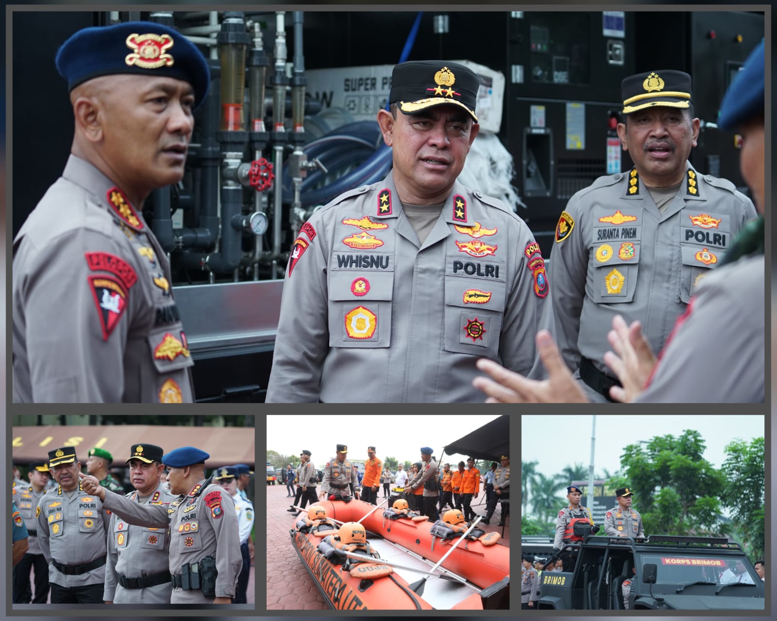 Siap Hadapi Bencana, Satuan Brimob Polda Sumut Ikut Apel Kesiapsiagaan Tanggap Darurat Bencana di Wilayah Sumatera Utara
