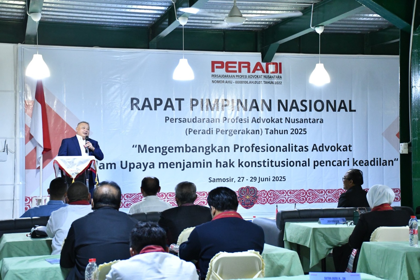 Hadir Pada Rapimnas Persaudaraan Profesi Advokat Nusantara, Wabup Minta Bantu Promosi Pariwisata Samosir Hadir Pada Rapimnas Persaudaraan Profesi Advokat Nusantara, Wabup Minta Bantu Promosi Pariwisata Samosir