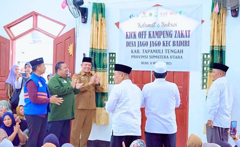Wakil Bupati Tapanuli Tengah Hadiri Kick Off Kampung Zakat Desa Jago-jago