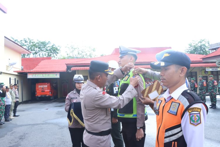 Ops Zebra Toba 2025, Polres Sibolga Laksanakan Upacara Apel Gelar Pasukan