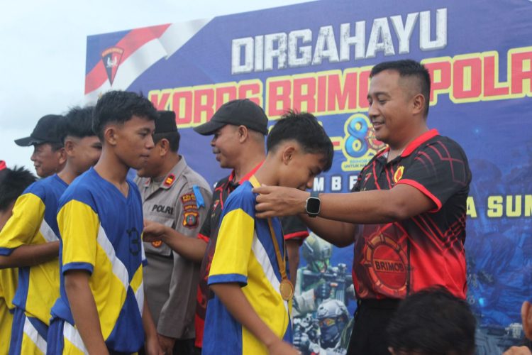 HUT ke-80 Korps Brimob Polri, Pertandingan Sengit Antar Pelajar di Tebing Tinggi Berakhir dengan Kejutan Besar