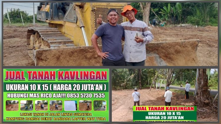 Dekat Bandara Gatsu Way Tuba, Gebyar Jual Tanah Kavlingan Murah Mulai 10 Jutaan Ajaa