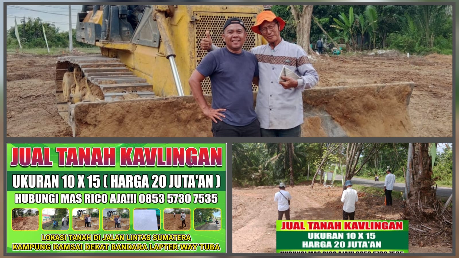 Dekat Bandara Gatsu Way Tuba, Gebyar Jual Tanah Kavlingan Murah Mulai 10 Jutaan Ajaa