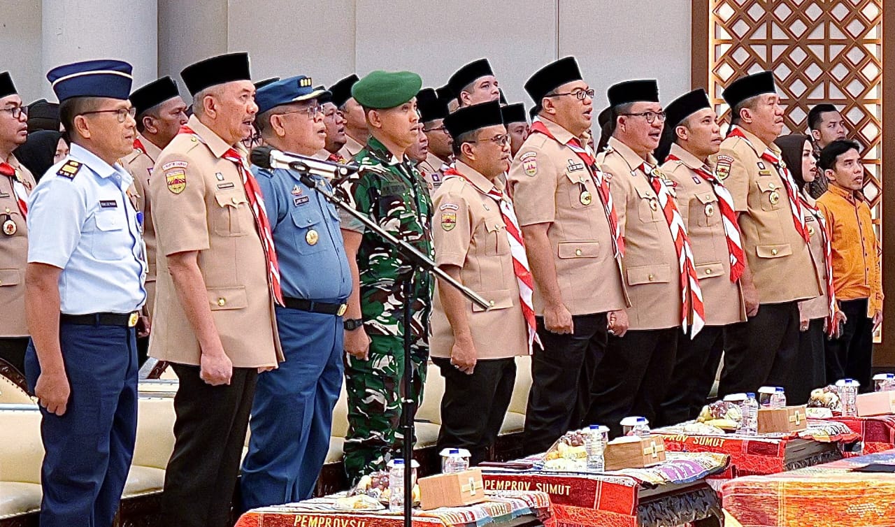 Wakil Bupati Simalungun Hadiri Pelantikan Pengurus Kwarda Sumut, Pramuka Didorong Perkuat Peran dalam Pencegahan Narkoba Wakil Bupati Simalungun Hadiri Pelantikan Pengurus Kwarda Sumut, Pramuka Didorong Perkuat Peran dalam Pencegahan Narkoba