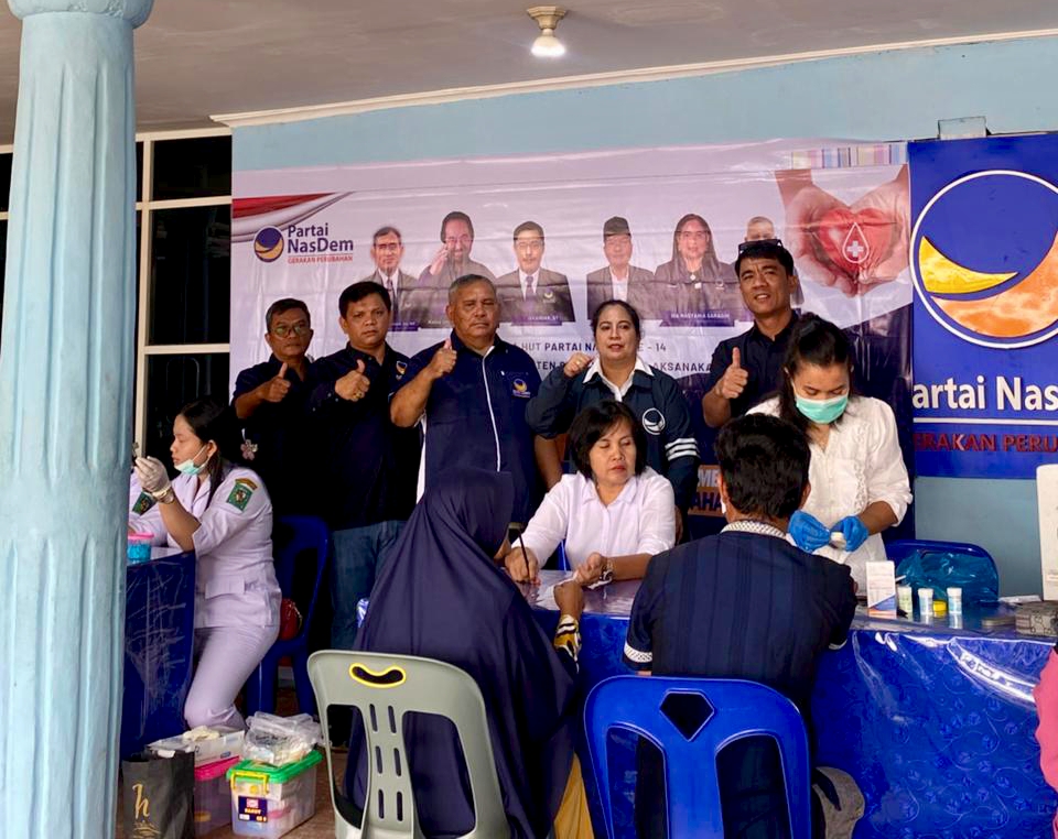 Ajak Masyarakat Peduli Kesehatan, DPD Partai NasDem Simalungun Gelar Pengobatan Gratis