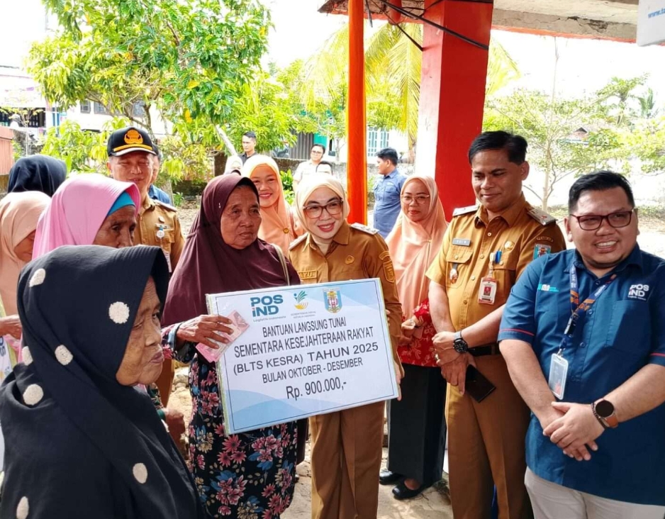 Ratusan Warga Buay Bahuga Terima BLTS Kesra Kemensos