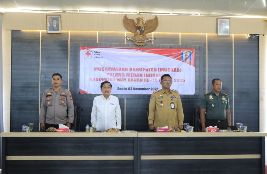 PMI Menjadi Ujung Tombak Pelayanan Kemanusiaan di Kabupaten Way Kanan