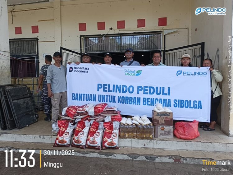 Pelindo Sibolga Salurkan Bantuan untuk Masyarakat Sibolga Terdampak Banjir dan Longsor