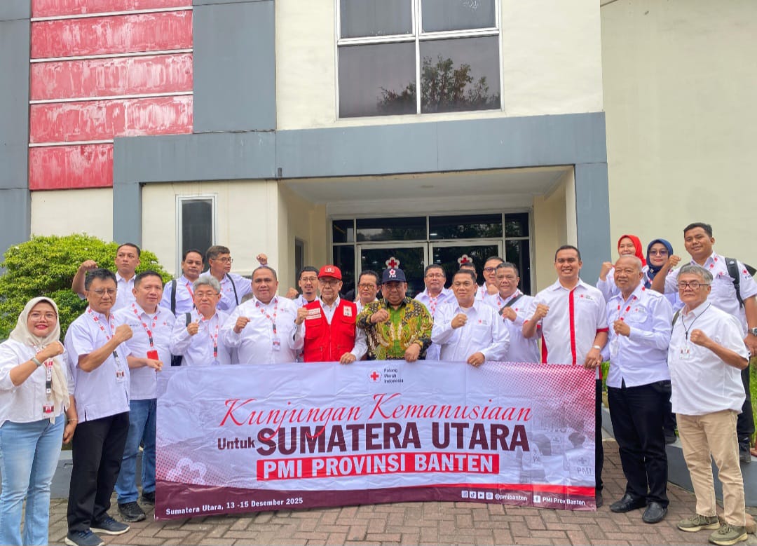 PMI Banten Salurkan Bantuan Kemanusiaan untuk Korban Banjir dan Longsor di Sumatera Utara