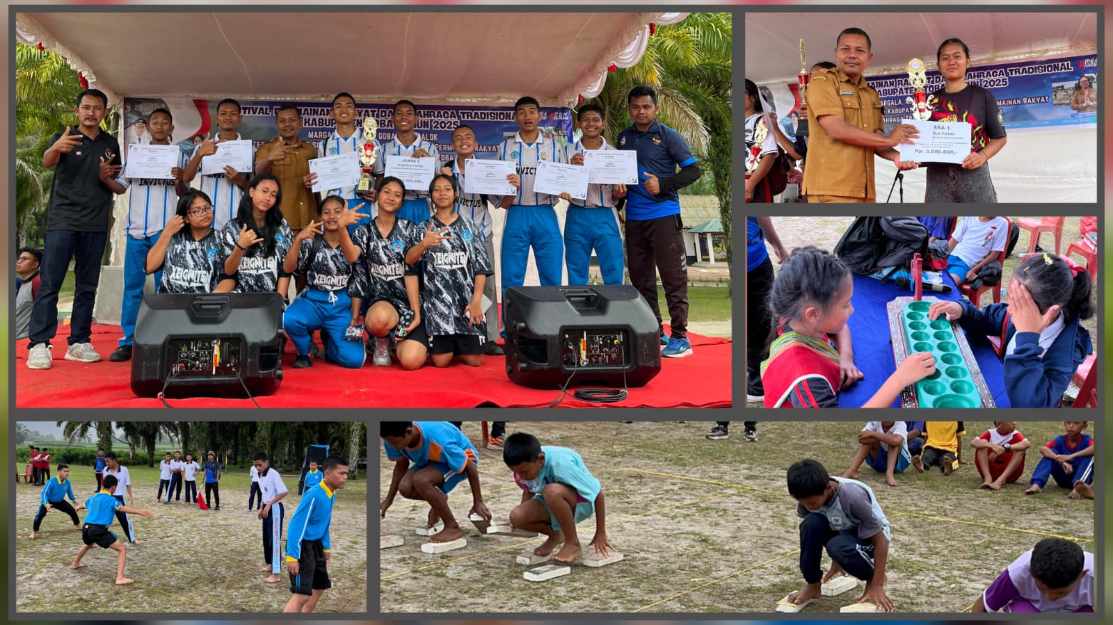 Festival Permainan Rakyat dan Olahraga Tradisional Kabupaten Toba Tahun 2025 Berjalan Dengan Sukses