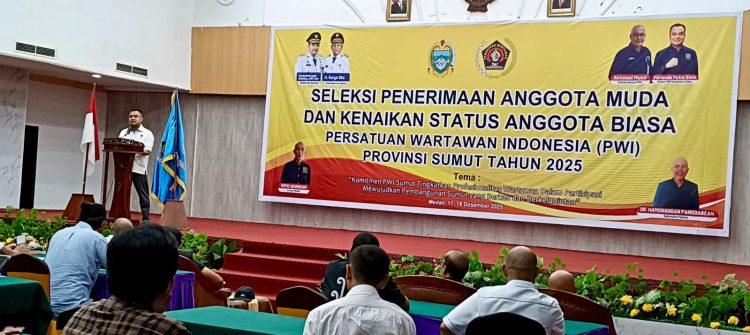 PWI Sumut Gelar Seleksi Penerimaan Anggota dan Kenaikan Status Anggota Biasa Tahun 2025 PWI Sumut Gelar Seleksi Penerimaan Anggota dan Kenaikan Status Anggota Biasa Tahun 2025