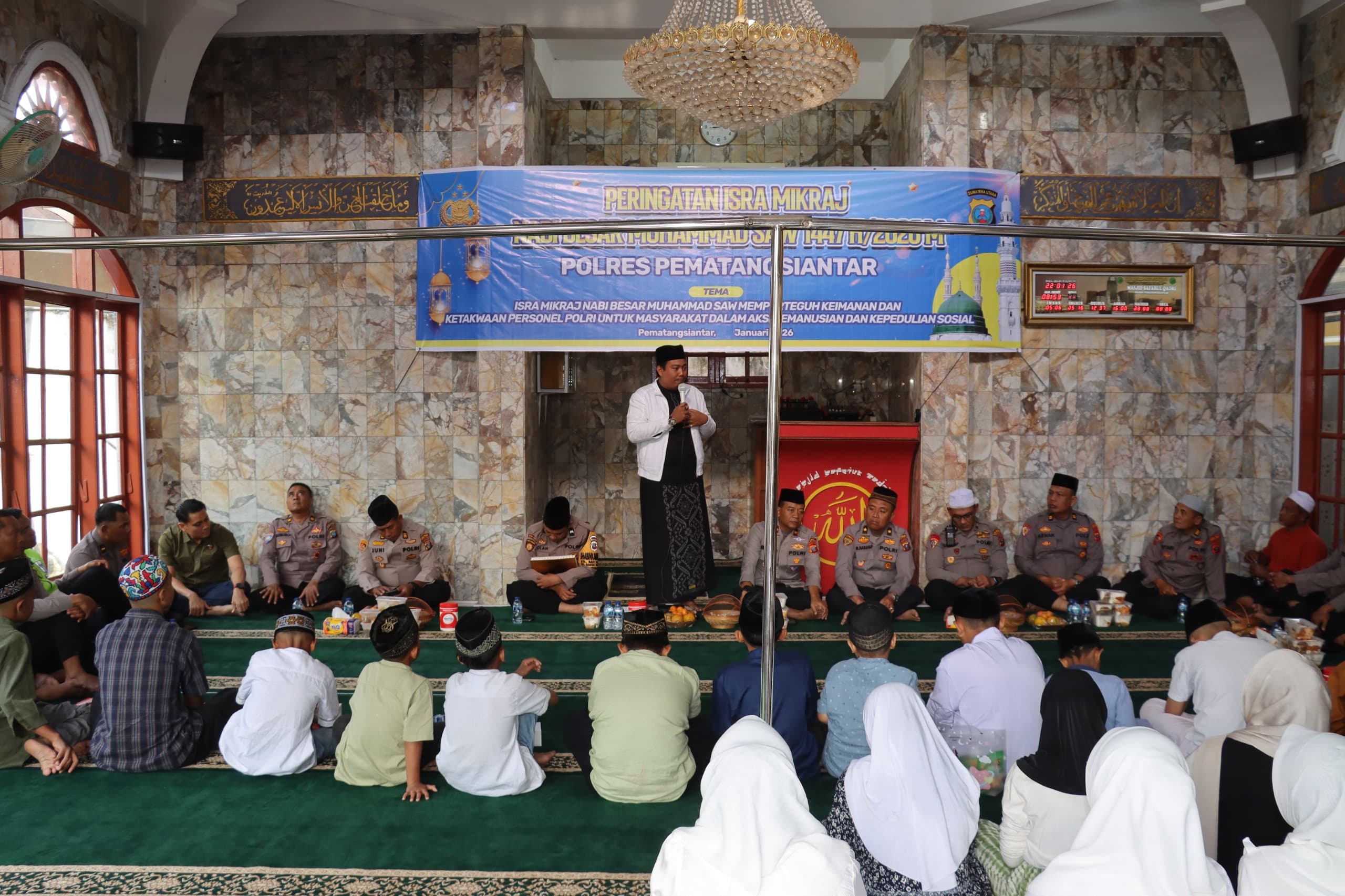 Polres Pematangsiantar Gelar Peringatan Isra Mi'raj Nabi Besar Muhammad SAW 1447H/2026 Polres Pematangsiantar Gelar Peringatan Isra Mi'raj Nabi Besar Muhammad SAW 1447H/2026