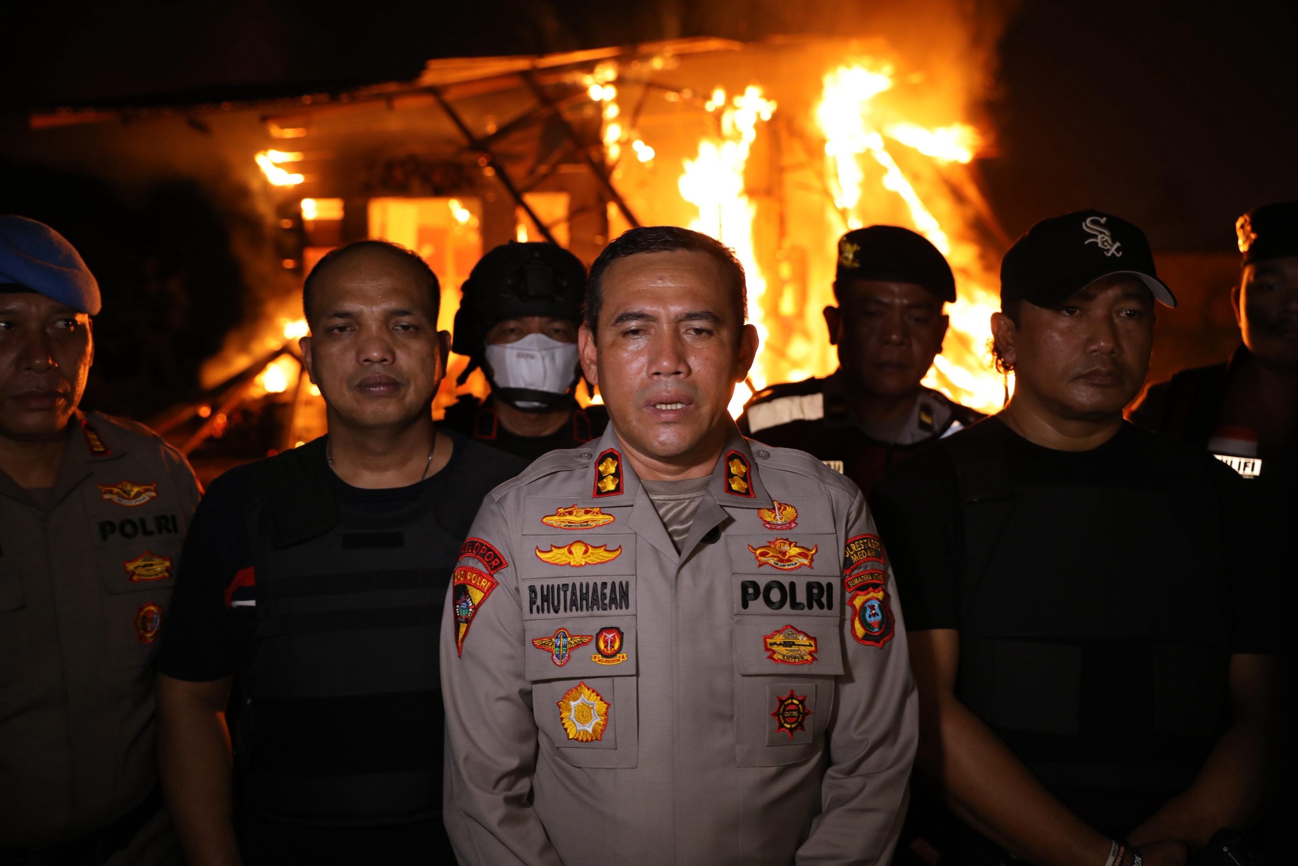 Polrestabes Medan Gerebek Sarang Narkoba dan Judi Online di Jermal VII, 8 Orang Diamankan