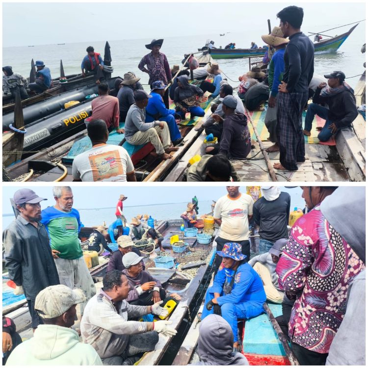 Respons Cepat Polisi Airud, Konflik Nelayan di Laut Batubara Berakhir Damai Respons Cepat Polisi Airud, Konflik Nelayan di Laut Batubara Berakhir Damai